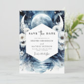 Einzigartige Hochzeit der Wasserfarbe Save The Date (Stehend Vorderseite)