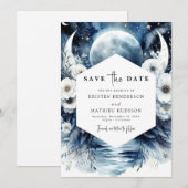Einzigartige Hochzeit der Wasserfarbe Save The Date (Vorne/Hinten)