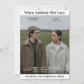 Einzigartige Hochzeit des Minimalistischen Fotos Einladung (Vorderseite)