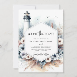 Einzigartige Hochzeit des Minimalistischen Leuchtt Save The Date