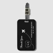 Einzigartige Hochzeit in Urlaubsort für Reisen Gepäckanhänger (Vorderseite Vertikal)