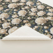 Einzigartige Hochzeit von weißen Rosen Sherpadecke (3/4)