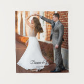 Einzigartige Hochzeits-Erinnerungsteppich mit indi Wandteppich (Vorderseite)