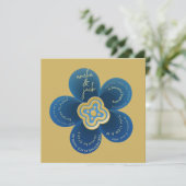 Einzigartige Hochzeitsankündigung mit individuell  Einladung (Stehend Vorderseite)