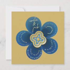 Einzigartige Hochzeitsankündigung mit individuell  Einladung