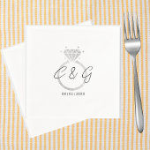 Einzigartige Hochzeitsfeier für Personalisiertes E Serviette