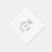 Einzigartige Hochzeitsfeier für Personalisiertes E Serviette (Ecke)