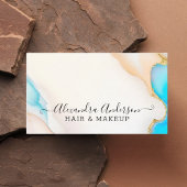 Einzigartige Holographic Opal Agate Gold Details Visitenkarte