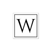 Einzigartige Holz-Art-Briefmarke mit Ihrem Monogra Gummistempel (Prägung)