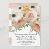 Einzigartige Hübsche Pastel Petals Englische Blume Einladung (Vorne/Hinten)