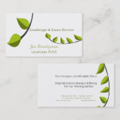 Einzigartige im Garten Visitenkarte (Vorne/Hinten)