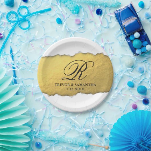 Einzigartige Imitats, die sich durch den Riss abdr Pappteller (Party)