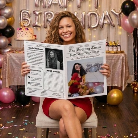 Einzigartige Infografik zum Geburtstagsprogramm de Einladung