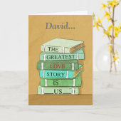 Einzigartige Jahrestags-Karten-Liebe-Geschichte Karte (Gelbe Blume)