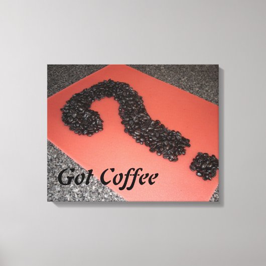 Einzigartige Kaffeemaschine Leinwanddruck (Vorderseite)