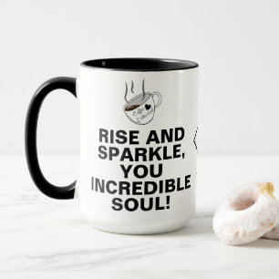 Einzigartige Kaffeetasse mit originellen Motivatio