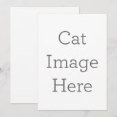 Einzigartige Katzen-Einladung Einladung (Vorne/Hinten)