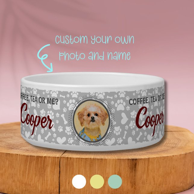 Einzigartige Keramik Haustier Fütternd Schüssel mi (Now Your Dog May have Their Unique Bowl With Custom Photo and Name)