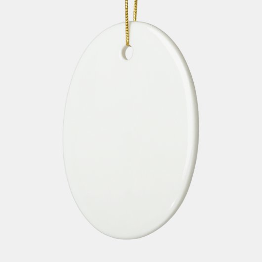 Einzigartige Keramik Oval Ornament - Perfektes Ges (Links)