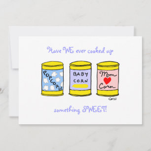 Einzigartige Kinderankündigung für Feinschmecker i Ankündigung