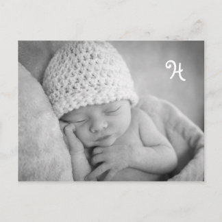 Einzigartige Kinderankündigung mit Foto-Umschlag Ankündigungspostkarte