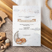 Einzigartige Kinderdusche Einladung Moonlit Dreams