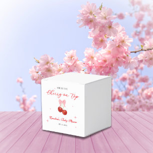 Einzigartige Kirsche auf der Baby-Party  Geschenkschachtel