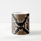 Einzigartige Klapperschlangen-Haut-Gewohnheit Kaffeetasse (Mittel)