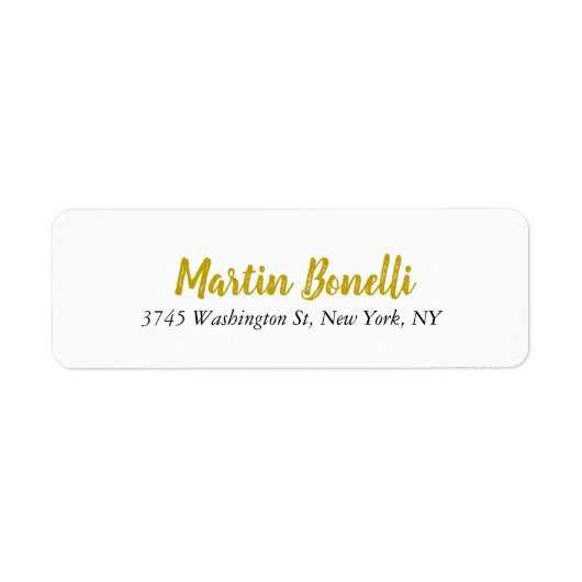 Einzigartige klassische, einfache Gold-Farbnamenka (Vorne)