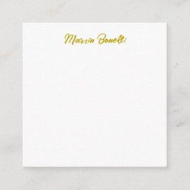 Einzigartige klassische, einfache Gold-Farbnamenka Begleitkarte