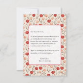 Einzigartige klassische Hochzeits-Dankeskarten mit Dankeskarte (Rückseite)