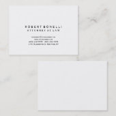 Einzigartige klassische weiße Visitenkarte (Vorne/Hinten)