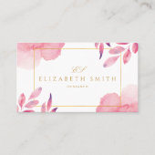 Einzigartige Korallenpfirsichfarben Moderne Visitenkarte (Vorderseite)