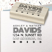 Einzigartige, kreative Layoutstile Moderne Adresse Gummistempel