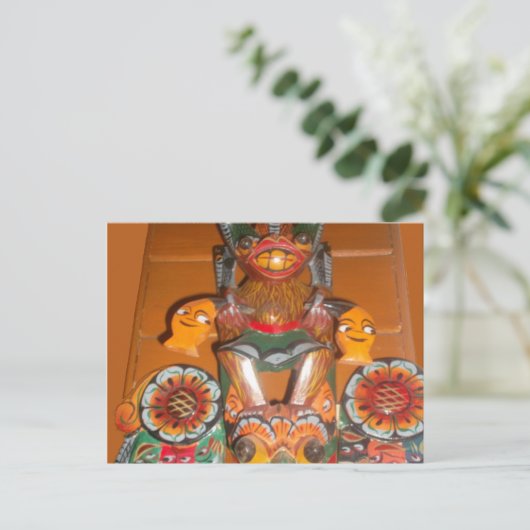 Einzigartige Kulturkunst - sri-lankisches/indonesi Postkarte (Stehend Vorderseite)
