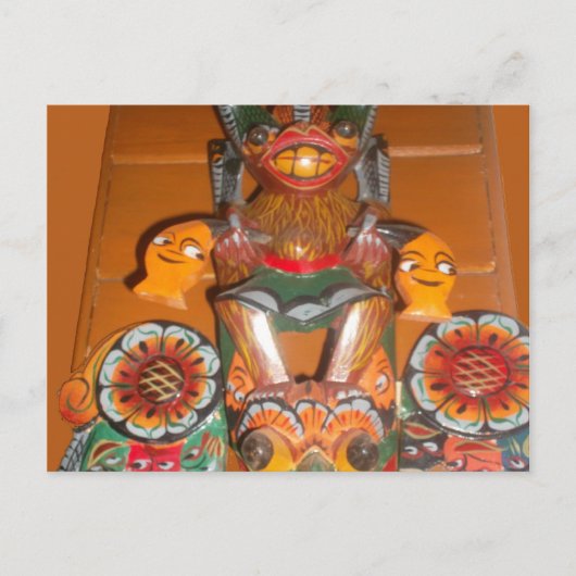 Einzigartige Kulturkunst - sri-lankisches/indonesi Postkarte (Vorderseite)