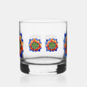 Einzigartige Kunst Lebhaft farbenfrohe Sukkulenten Whiskyglas (Links)