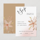 Einzigartige Kunst Terracotta RSVP Karte (Vorne/Hinten)