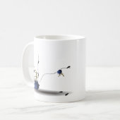 Einzigartige künstlerische Kunstgeschichte Kaffeetasse (Vorderseite Links)