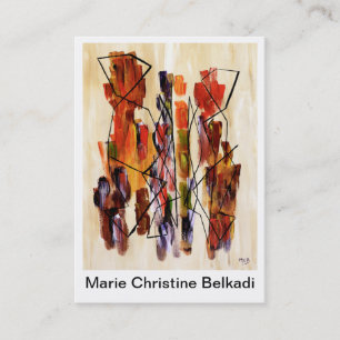 Einzigartige künstlerische Visitenkarte für