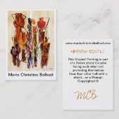 Einzigartige künstlerische Visitenkarte für (Vorne/Hinten)