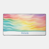 Einzigartige Kunstrasenbogen-Schreibtischmatte Schreibtischunterlage (Vorderseite)