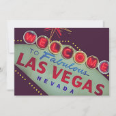 Einzigartige Las Vegas Hochzeit formelle Einladung (Vorderseite)