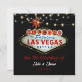 Einzigartige Las Vegas Hochzeit oder Party Einladu Einladung (Vorderseite)