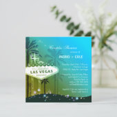 Einzigartige Las Vegas Wedding Couples Dusche Einladung (Stehend Vorderseite)