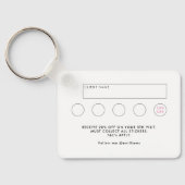 Einzigartige Lash Expert Business Card mit QR Code Schlüsselanhänger (Rückseite)