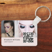 Einzigartige Lash Expert Business Card mit QR Code Schlüsselanhänger (Vorderseite)