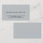 Einzigartige, leicht graue Schlichte Standard-Visi Visitenkarte (Vorne/Hinten)