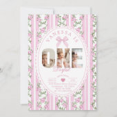 Einzigartige Liebe Shack 1. Geburtstag Foto Collag Einladung (Vorderseite)