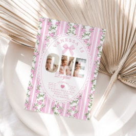 Einzigartige Liebe Shack 1. Geburtstag Foto Collag Einladung